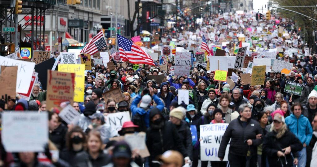 Millions March Against Trump-Musk in Nationwide ‘Hands Off’ Protests – Common Dreams