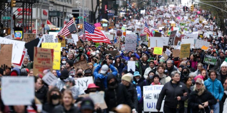 Millions March Against Trump-Musk in Nationwide ‘Hands Off’ Protests – Common Dreams