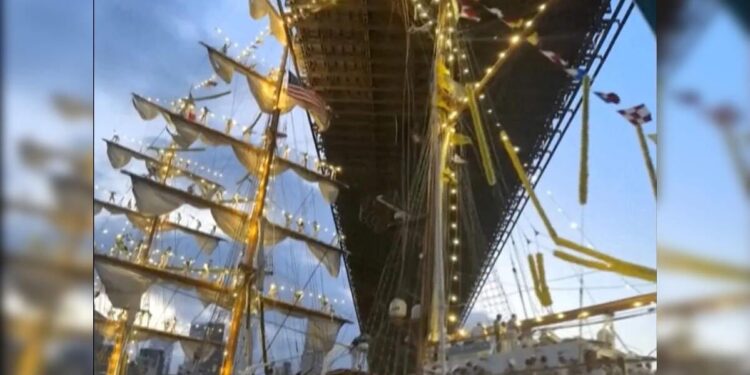 Tragedy on the East River: Mexican Navy Training Ship Collides with Brooklyn Bridge, Killing 2