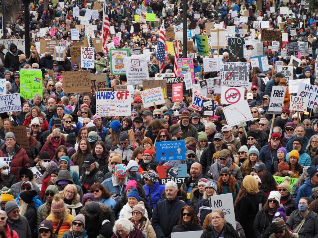 Hands Off! Americans Nationwide Rally Against Trump and Musk