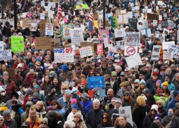 Hands Off! Americans Nationwide Rally Against Trump and Musk