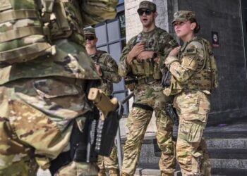 National Guard Patrols in Washington, DC Now Equipped with Enhanced Firepower for Greater Security